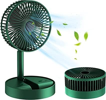 Powerful Rechargeable Table Fan with Height and 3 speed Adjustable Folding Telescopic Table Fan, Table Fans, Table Fan for Office Desk, Table Fan for Home,kitchen (Multi colour)
