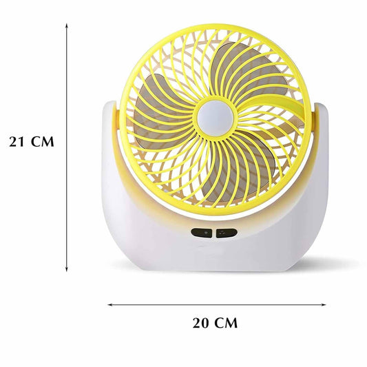 Table fan Powerful Rechargeable Table Fan with LED Light, Table Fan for Home, Table Fans, Table Fan for Office Desk, Table Fan High Speed, Table Fan For Kitchen , Multicolor