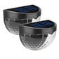 Solar Outdoor Lights - LED Fence & Deck Lights | Waterproof Solar Lights for Garden, Patio, Pathway, Wall, Stair & Yard Decoration,Balconies, Automatic Day Off & Night On Function (Pack of 2)