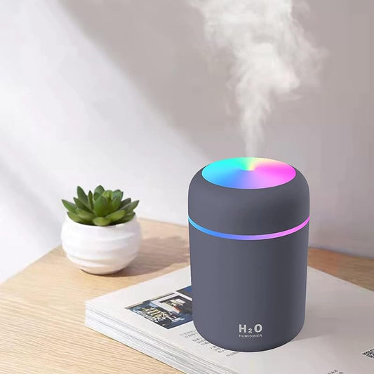 CoralTribe Cool Mist Humidifier & Aroma Diffuser: Enhance Your Environment with Colorful Ambient Lighting - Perfect for Home, Office, and Car