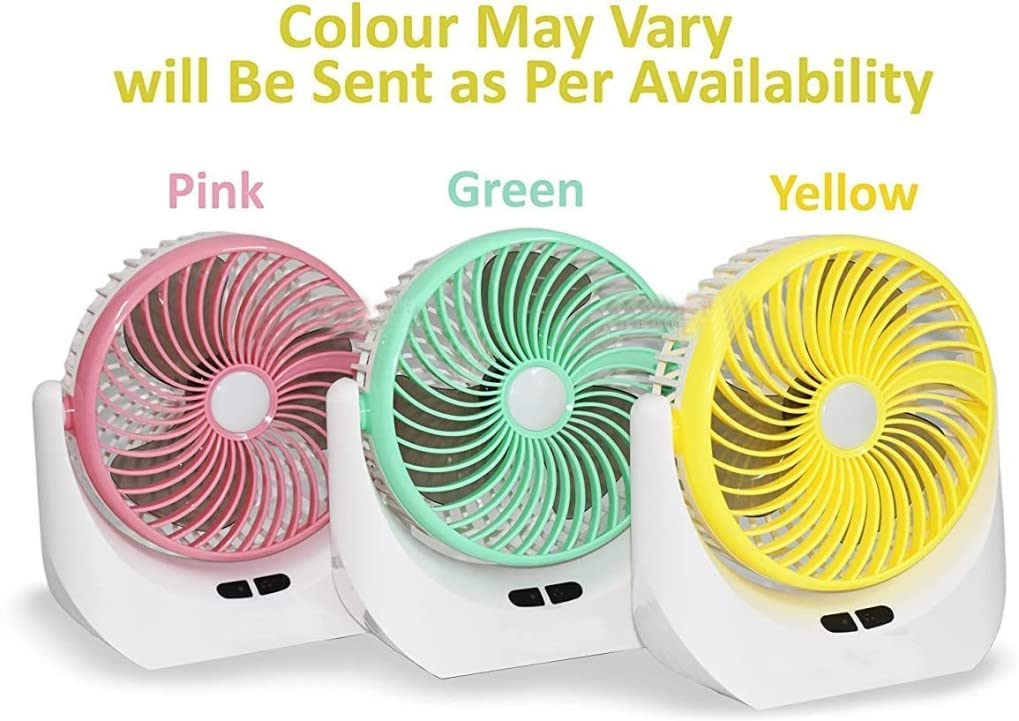 Table fan Powerful Rechargeable Table Fan with LED Light, Table Fan for Home, Table Fans, Table Fan for Office Desk, Table Fan High Speed, Table Fan For Kitchen , Multicolor