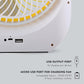 Table fan Powerful Rechargeable Table Fan with LED Light, Table Fan for Home, Table Fans, Table Fan for Office Desk, Table Fan High Speed, Table Fan For Kitchen , Multicolor