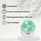Table fan Powerful Rechargeable Table Fan with LED Light, Table Fan for Home, Table Fans, Table Fan for Office Desk, Table Fan High Speed, Table Fan For Kitchen , Multicolor