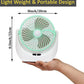 Table fan Powerful Rechargeable Table Fan with LED Light, Table Fan for Home, Table Fans, Table Fan for Office Desk, Table Fan High Speed, Table Fan For Kitchen , Multicolor
