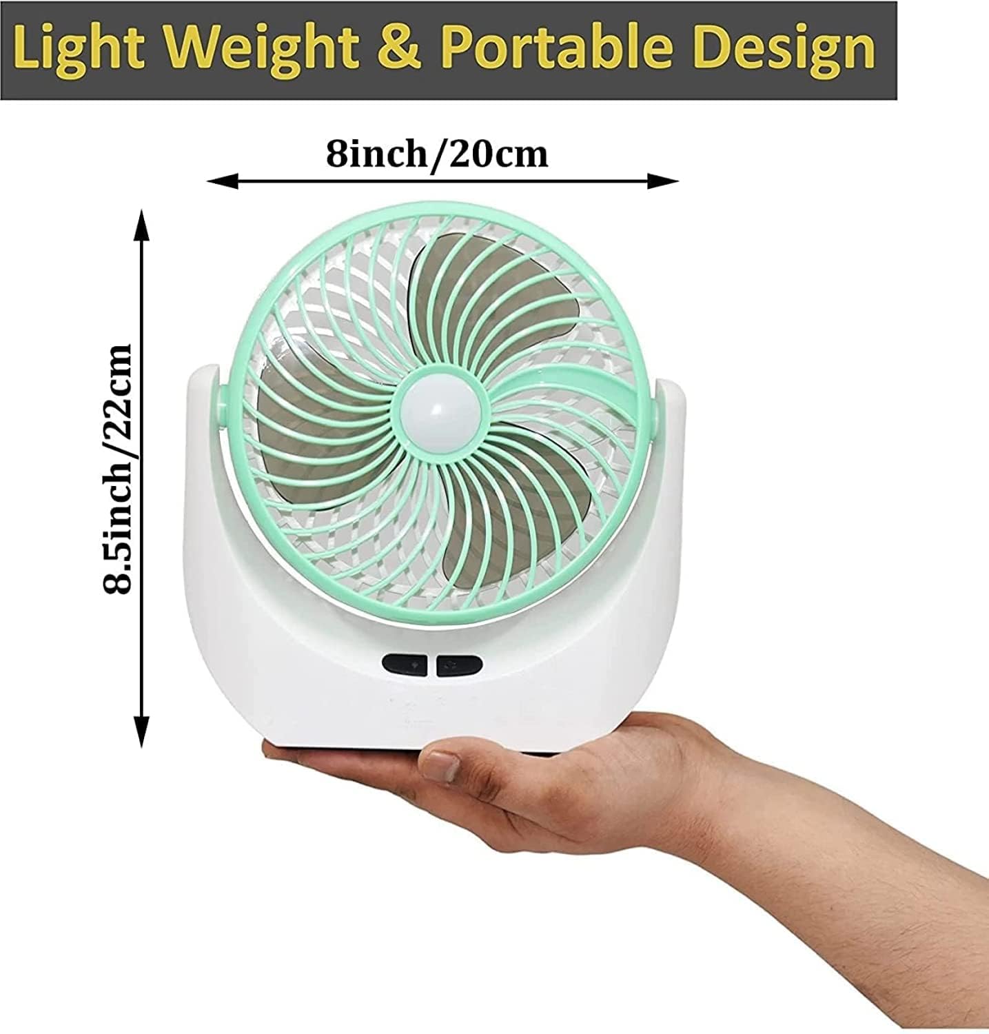 Table fan Powerful Rechargeable Table Fan with LED Light, Table Fan for Home, Table Fans, Table Fan for Office Desk, Table Fan High Speed, Table Fan For Kitchen , Multicolor